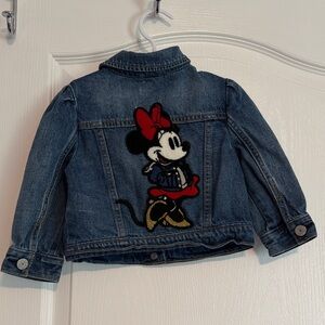 GAP Kids Denim Jacket with Minnie Patch - Blue